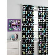 Your Zone Colorblock Dot Curtain Panel