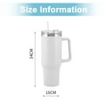 thumbnail image 2 of 1pcs Stainless Steel Straw Mug Straw Ice Bar Mug Car Portable Thermal Mug, 2 of 6