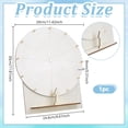 thumbnail image 2 of Wooden Tabletop Spinning Prize Wheel Game with Stand Blanched Almond 4.4x2.5x0.2cm for DIY, 2 of 5