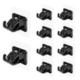 thumbnail image 1 of Curtain Rod No Drilling, 8 Pcs Adhesive Curtain Rod Holder Hooks-week, 1 of 4