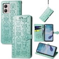thumbnail image 2 of Funda Cartera FOXDOCK para MOTO G53 5G , Flip PU con Relieve de Gatos y Perros, Tarjetero y Soporte, 2 of 6