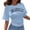 Blue, variant on Los Angeles California Graphic Tees for Women 2026 Summer Casual Short Sleeve Crewneck T Shirts