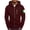 Wine-1, variant on Tactical Hoodies For Men Fall Winter 2025 Full Zip Hooded Sweatshirt Casual Plus Size Athletic Jacket With Pockets
