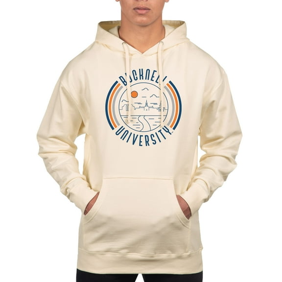 Men's Uscape Apparel Cream Bucknell Bison Standard Pullover Hoodie
