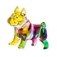 thumbnail image 4 of Escultura de perro bulldog francés multicolor para centros de mesa, manualidades y escritorio. vistoso, 4 of 9