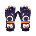 thumbnail image 1 of Guantes De Nieve Para Niños, Guantes De Nieve Forrados Con Forro Polar Para Invierno, Guantes De Esquí A Prueba De Viento Con Pantalla Táctil Para Niñas Y Niños, Guantes De Nieve Para Niños Vogacara AP006639-01, 1 of 6