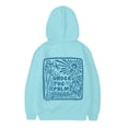 thumbnail image 3 of WOYY Big Girls Graphic Hoodie Palm Print Pullover Hooded Sweatshirt, Sizes 10-11, 3 of 5