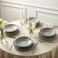 thumbnail image 7 of Earth & Clay Harmony 12-Piece Dinnerware Set Stoneware, Grey, 7 of 7
