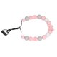 thumbnail image 4 of Collar masticable con cuentas de silicona suave, collar de dentición con colgante en forma de arco de masaje de goma de bebé para bebé rosa, 4 of 5