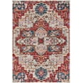 thumbnail image 2 of SAFAVIEH Nirvana Comhgham Geometric Area Rug, Cream/Red, 5' x 7', 2 of 7