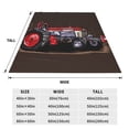 thumbnail image 3 of Fuzoiu red tractor Print Ultra-Soft Micro Fleece Blanket,All Seasons Flannel Throw, Lightweight Blanket for Bed, Sofa, Couch, Movie Night, Camping, and Travel-40"x30", 3 of 7
