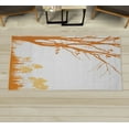 thumbnail image 1 of Forest Decorative Rug, Nature Theme the Panorama of a Forest Pattern Birds on Tree Branches Print, Quality Carpet for Bedroom Dorm and Living Room, 6 Sizes, Pale Orange, by Ambesonne, 1 of 1