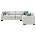 thumbnail image 3 of Coaster Ashford Chenille Fabric Upholstered Sleeper Sectional Sofa in Beige, 3 of 3