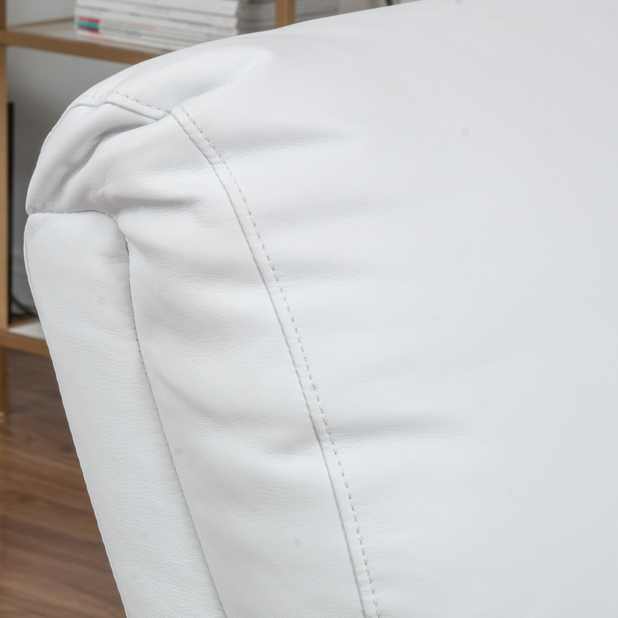 GDF Studio Svetlana Faux Leather Recliner, White - image 2 of 11