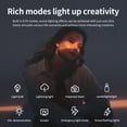 thumbnail image 4 of 60W/35W LED Video Light Bi-color COB Light 8 Light Effects For YouTube Photography, 4 of 8