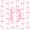 Pink White D, variant on Manfei Pink Bowtie 7-Piece Twin Bedding,Initial Alphabet R Bedding Comforter Set,Pink Reversible