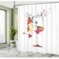 thumbnail image 5 of Ambesonne Colorful Shower Curtain, Glass Bird Vines, 69"Wx84"L, Multicolor, 5 of 5