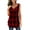 RedPlaid, variant on KISSMODA Women's Tank Tops Summer Sleeveless Pleated Floral Print Casual Tunic Blouse