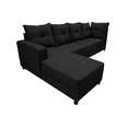 thumbnail image 4 of Sala Esquinera El Bazar Store Freya Negro 275x160 cm Tela Lino Nacional Modular, 4 of 5