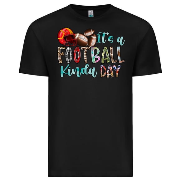 Its A Football Kinda Day Sports Season Game Day Team Spirit Unisex T-Shirt, up to size 3XL.