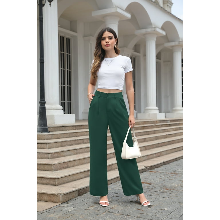 Uvplove Women's Work Trousers Loose Wide Leg Business Pants Uvplove Women's Work Trousers Loose Wide Leg Business Pants