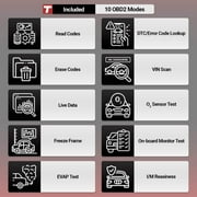 OBD2 Scanner Car Code Reader Full System Diagnostic Too THINKCAR® PLATINUM HD - 10 Inch Professional Commercial Heavy Duty Vehicles l