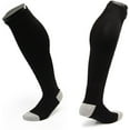 thumbnail image 2 of Lian LifeStyle Men's 1 Pair Knee High Sports Socks Size M XL0022-01(Black), 2 of 3