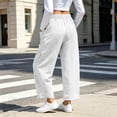 thumbnail image 5 of cocolona Womens Casual Loose Athletic Pants Elastic Waist Drawstring Wide Leg Gym Workout Trousers with Pockets, 5 of 5