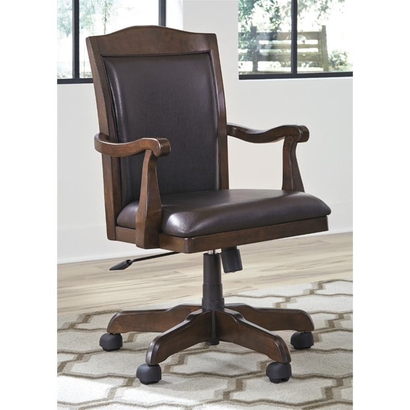 Ashley Porter Home Office Swivel Desk Chair In Brown Walmart Com