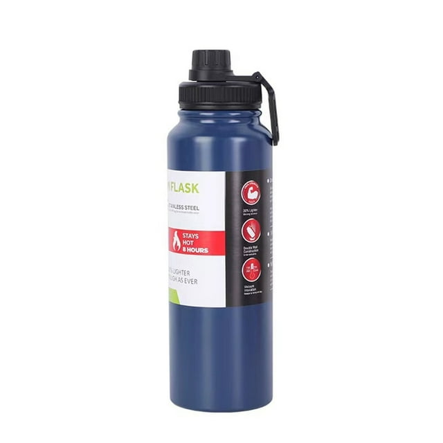 ¡Gran oferta! Taza de agua aislada de acero inoxidable y botella de agua de coche deportivo de ocio diario con aislamiento al vacío de 800ML
