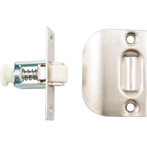 Roller Catch, 2-1/4" x 7/8", Satin Nickel by Stone Harbor Hardware