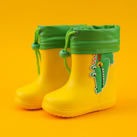 Kids Boys Girls Wellington Boot Unisex Kids Waterproof Rain Boots Non ...