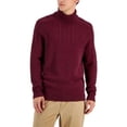 thumbnail image 2 of Club Room Mens Cable Knit Chunky Turtleneck Sweater, 2 of 2