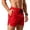 Red, variant on Mens 4 inch Mesh Basketball Shorts Baseball Athletic Gym Workout Running Shorts with Zipper Pocket Yellow