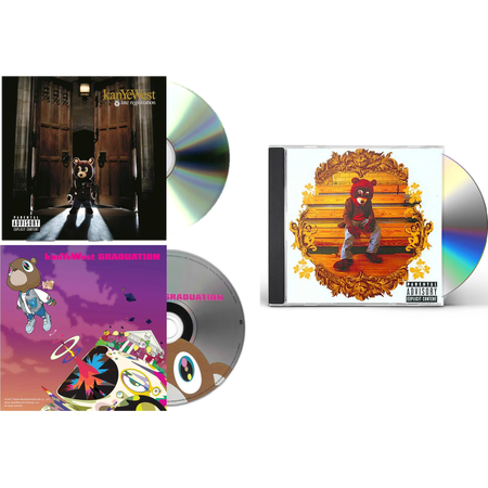 Kanye West Kanye West: The College Trilogy - The College Dropout, Late Registration, & Graduation - 3 CD Set [Explicit Content] Music CDs