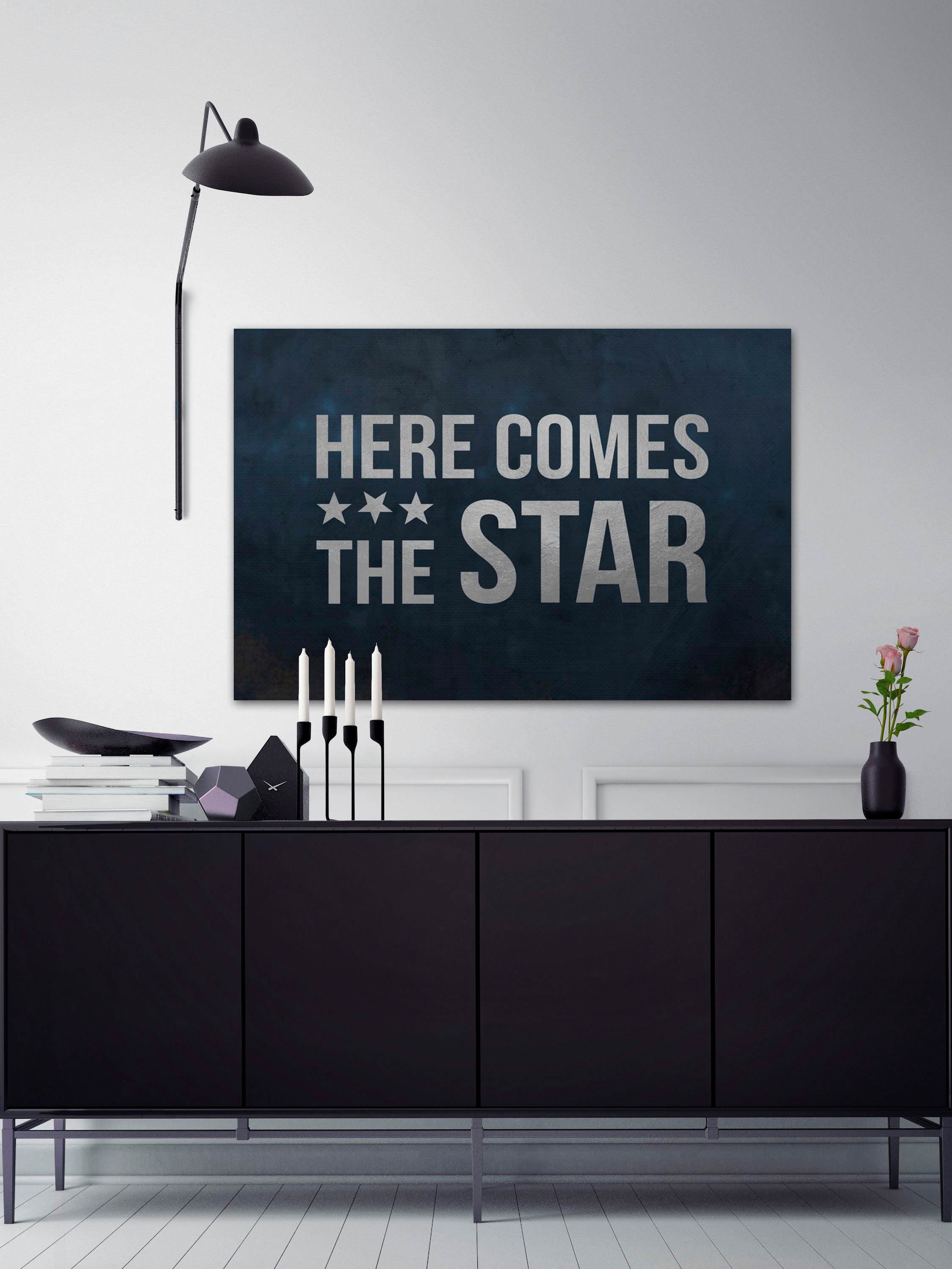 Here Comes the Star Painting Print on Wrapped Canvas