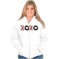 thumbnail image 4 of Betty Boop Kisses and Hugs XO Cute Zip Hoodie Sweatshirt Women Brisco Brands M, 4 of 6