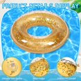 thumbnail image 3 of 12 anillos con purpurina dorada, 61 cm, de Pool Floats Relaxgiant, 3 of 4
