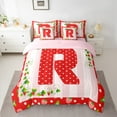 thumbnail image 2 of Manfei Polka Dots Initial R 7-Piece Twin Bedding Set - Kawaii Strawberry/Christmas, 2 of 8