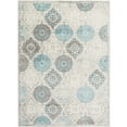 thumbnail image 4 of Home Dynamix Boho Tapis Andorra 6`6"x9`6", Géométrique Ikat Gris/bleu, 4 of 4