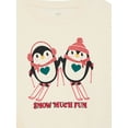 thumbnail image 2 of Holiday Time Girls Christmas Fleece Graphic Sweatshirt, Sizes 4-18, 2 of 3