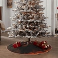 thumbnail image 5 of Daiia Cool Flame Lion A Drawing Merry Christmas Tree Skirt , Xmas Large Lace-up Tree Skirt, Santa Snowflakes Rustic Home Decorations New Year Party Farmhouse Decor-30", 5 of 7
