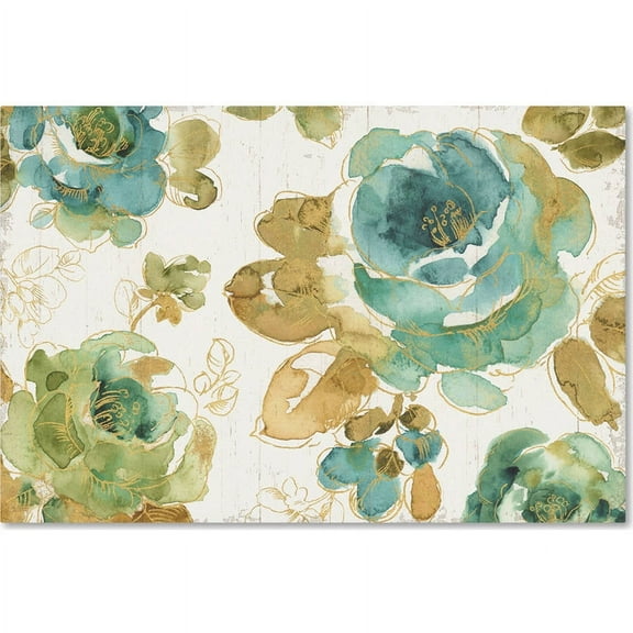 Trademark Fine Art "My Greenhouse Roses I on Wood" Canvas Art by Lisa Audit