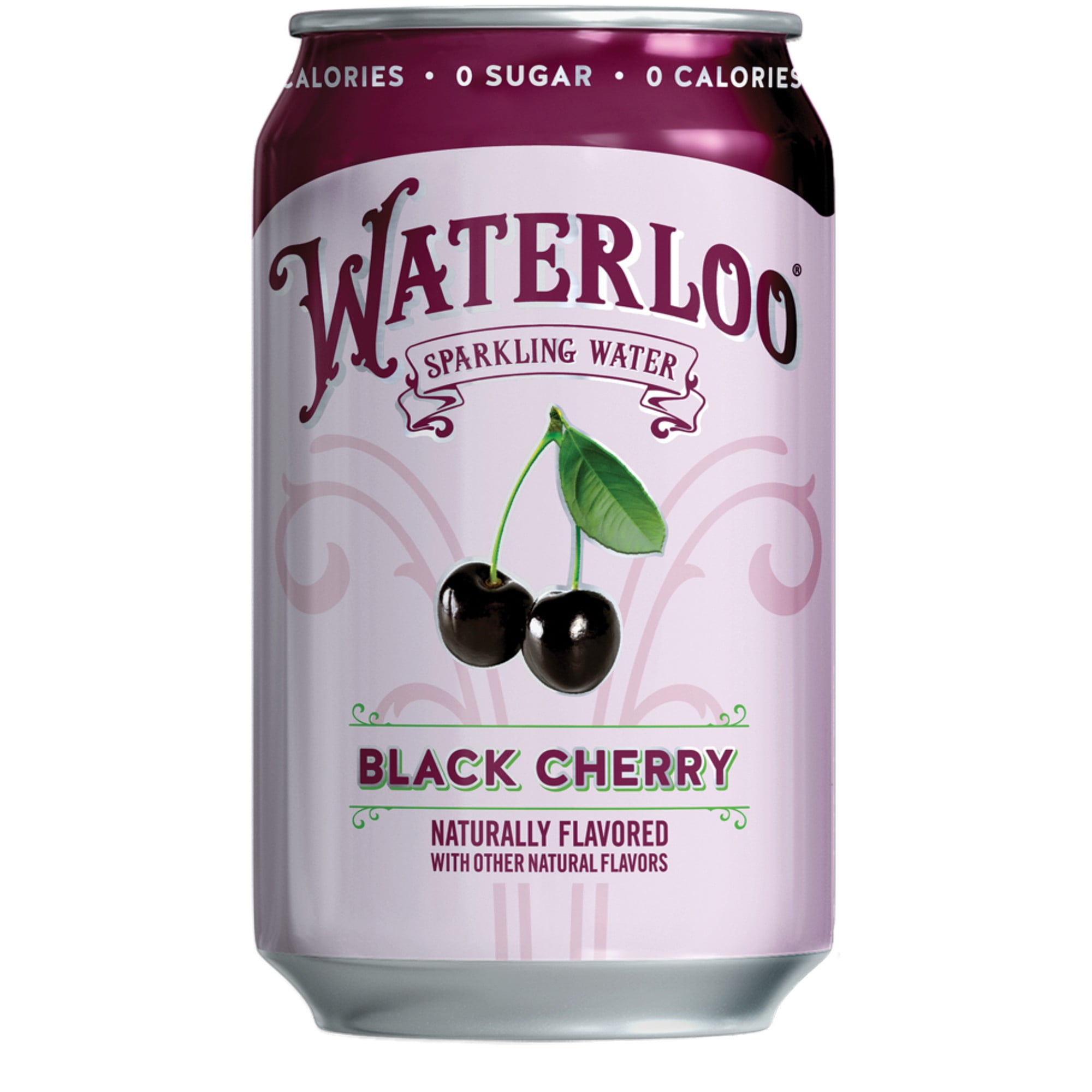 Waterloo Sparkling Water, Black Cherry, 12 fl oz, 2 12 Pack Cans