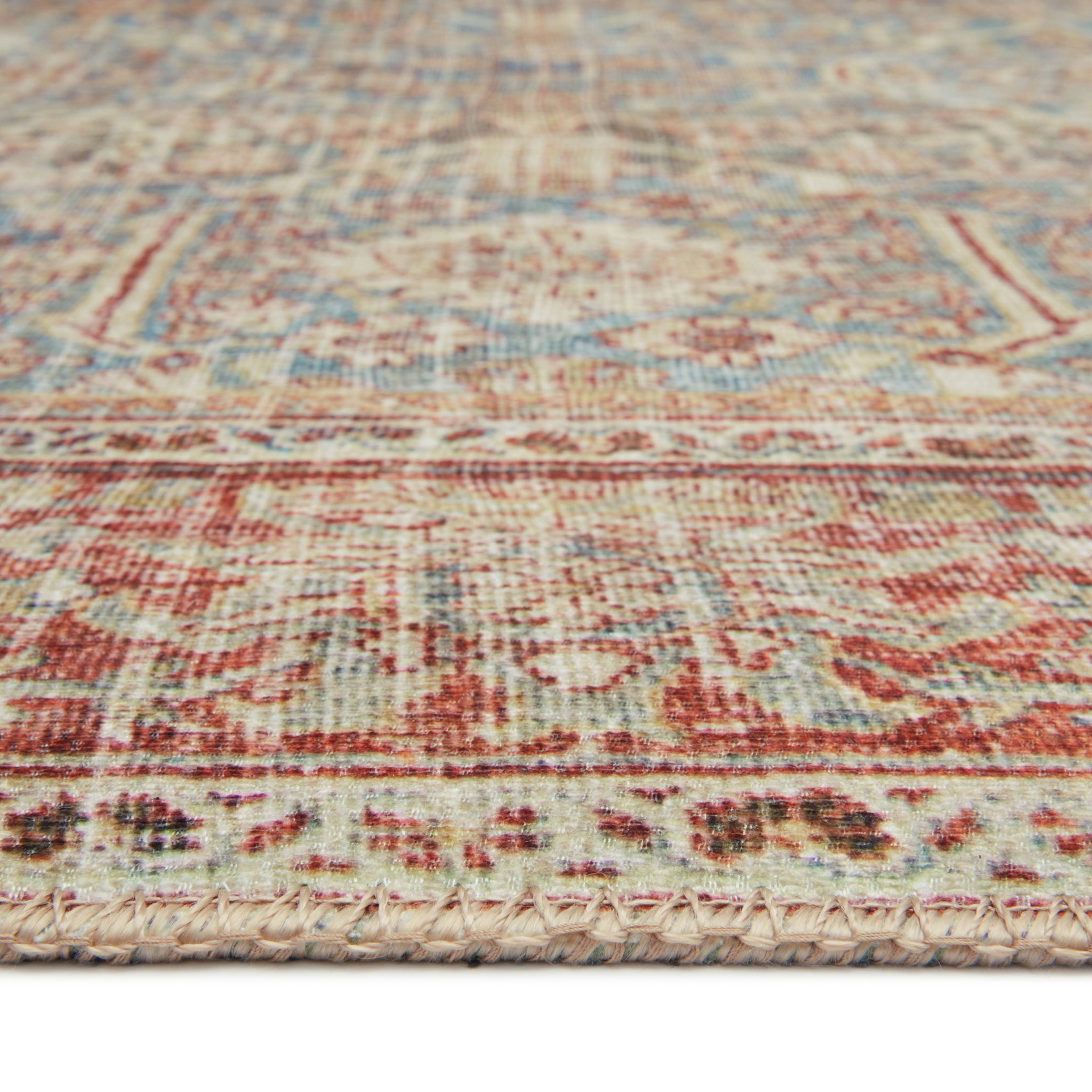 Echo Loom Anabella Ocean / Rust 3'-6" x 5'-6" Accent Rug