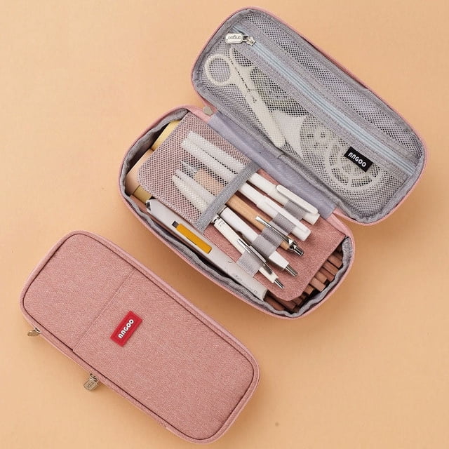 Estuche de bolígrafo de gran capacidad para oficina, colegio, escuela, almacenamiento grande, bolsa de alta capacidad, funda cartuchera, organizador de caja Levamdar LRWJ435-5