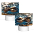 thumbnail image 2 of Kdxio Playful Dolphins Underwater Rectangular Acrylic Night Light Acrylic Sleep Night Light Friend Gifts for Birthday Gifts for Women Teens Boys Girls, 2 of 9