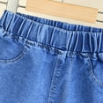 thumbnail image 5 of NAISIBABY Girls Flare Jeans (4-12T), Elastic Waist with Pockets Stretch Comfortable Casual Fashion Denim Pants Light Blue Size 7T, 5 of 9