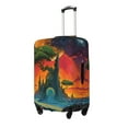 thumbnail image 2 of Haiem Abstract Tree Castle Luggage Cover Printed Suitcase Covers for Luggage Elastic Washable Suitcase Protector Fits 18-32 Inch Luggage-Medium, 2 of 8
