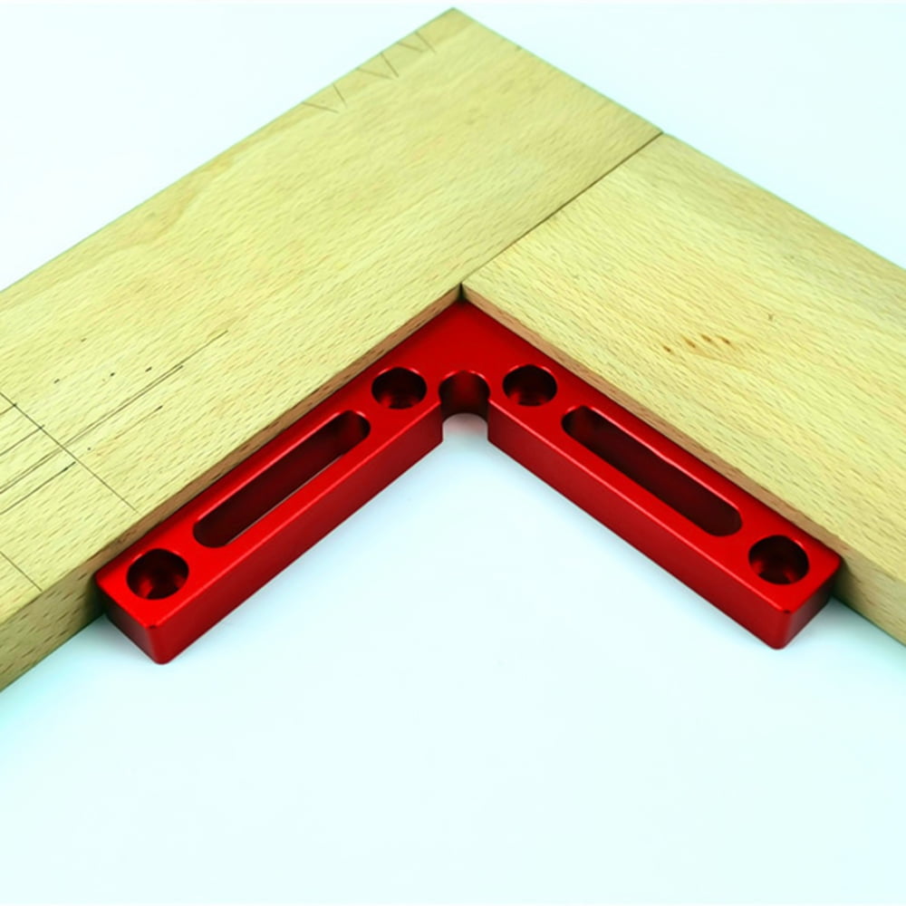 KDOI 2 Pcs Aluminium Alloy 90 Degree Positioning Squares Right Angle Clamps Woodworking Carpenter Tool Corner Clamping Square
